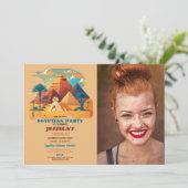 エジプト誕生日ピラミッドパーティー写真エジプト 招待状 (スタンド正面)