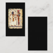 エジプト象形文字の壁の壁画エジプト文化 名刺 (正面/裏面)