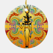 エジプト象形文字オーナメント セラミックオーナメント (裏面)