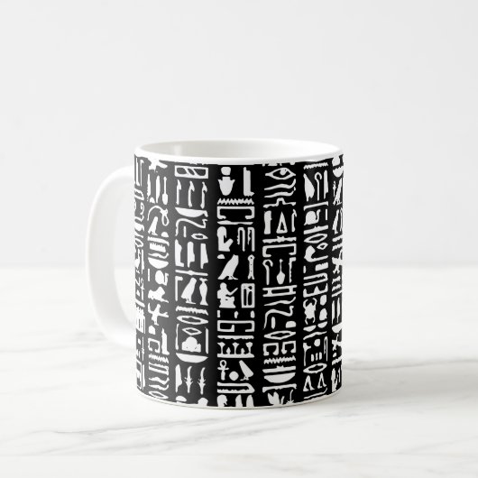 エジプト象形文字マグ コーヒーマグカップ (正面左)