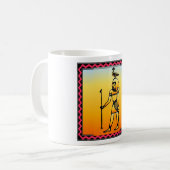 エジプト象形文字マグ コーヒーマグカップ (正面左)