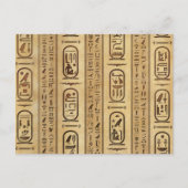 エジプト象形文字ヴィンテージテクスチャ ポストカード (正面)