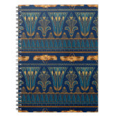 エジプト象形文字金ゴールドカブトムズゴールデングリッター ノートブック (正面)