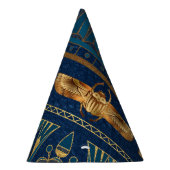 エジプト象形文字金ゴールドカブトムズゴールデングリッター パーティーハット (右)