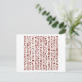 エジプト象形文字 ポストカード (スタンド正面)