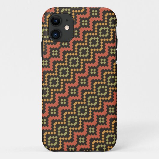 エジプト赤緑ブラックトライバルiPhone 5/5sケース Case-Mate iPhoneケース (裏面)