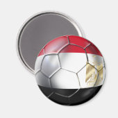 エジプト限定版サッカーボール金ゴールド紋 マグネット (正面/裏面)
