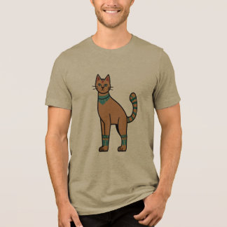 エジプト風の猫のイラストTシャツ トライブレンドTシャツ