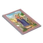 エジプト風の衣装の聖カトリーナ・アレクサンドリア ノートブック (右側)