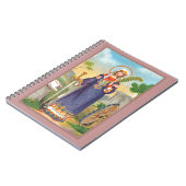 エジプト風の衣装の聖カトリーナ・アレクサンドリア ノートブック (左側)