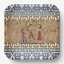 エジプト風, エジプトの古代のビンテージカルチャー,  ペーパープレート