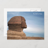 エジプト055のスフィンクス、カイロ ポストカード (正面/裏面)