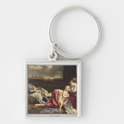 エジプト1628年への飛行の残り キーホルダー (正面)