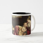 エジプト1628年への飛行の残り ツートーンマグカップ (正面右)