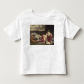 エジプト1628年への飛行の残り トドラーTシャツ (正面)