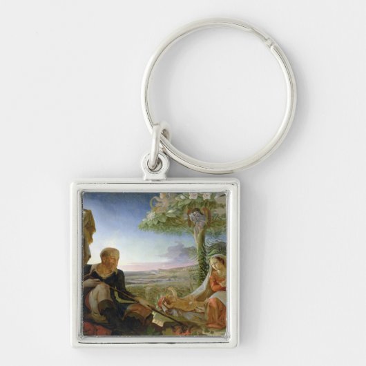 エジプト1805-6年に飛行で休ませて下さい キーホルダー (正面)