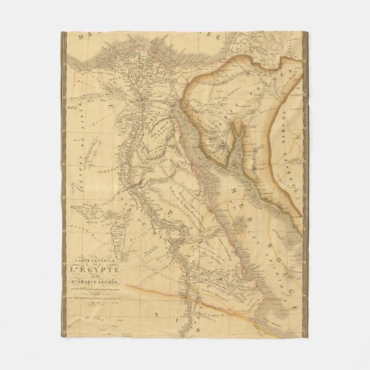 エジプト7 フリースブランケット (正面)