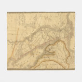 エジプト7 フリースブランケット (正面(横))