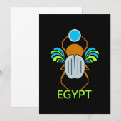 エジプト ご招待 - カスタマイズ 招待状 (正面/裏面)