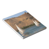 エジプト、アスワン、ナイル川、フェルッカ帆船、 ノートパッド (アングル)