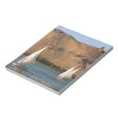 エジプト、アスワン、ナイル川、フェルッカ帆船、 ノートパッド (回転)