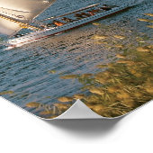 エジプト、アスワン、ナイル川、フェルッカ帆船、 ポスター (角)