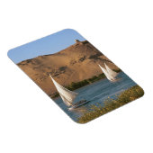 エジプト、アスワン、ナイル川、フェルッカ帆船、 マグネット (右側)