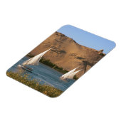 エジプト、アスワン、ナイル川、フェルッカ帆船、 マグネット (左側)