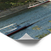 エジプト，アスワン，ナイル川，フェルッカ帆船， 2 ポスター (角)