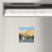 エジプト,アスワン,ナイル川,フェルッカ帆船, 2 マグネット (インサイチュ (食洗機))