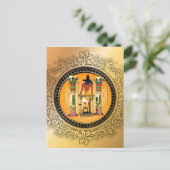 エジプト，アヌビス ポストカード (スタンド正面)