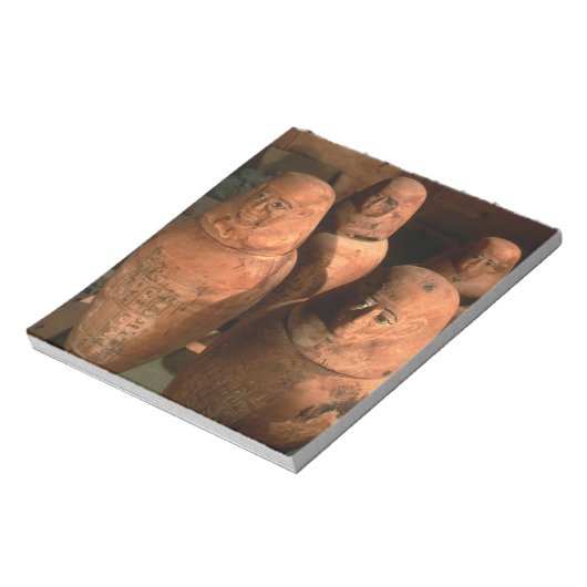 エジプト、アブで発見された第26代王朝カノーピーの瓶 ノートパッド (回転)