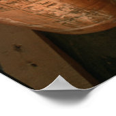 エジプト、アブで発見された第26代王朝カノーピーの瓶 ポスター (角)