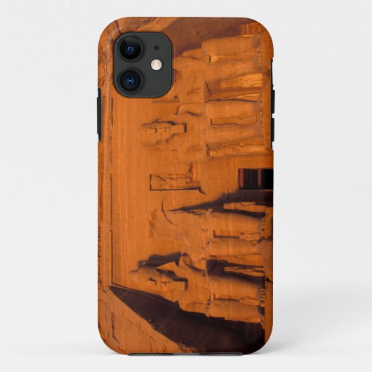 エジプト、アブ・シンベル、夕暮れのファサード、偉大な Case-Mate iPhoneケース (裏面)
