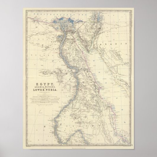 エジプト、アラビア半島、ヌビア ポスター (正面)