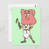 エジプト・エジプト・ヴィンテージ旅行記念品風刺画 ポストカード (正面/裏面)