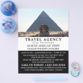 エジプト，エジプト，旅行会社のギザのピラミッド チラシ (シングル)