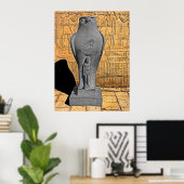 エジプト、エドフ、ホルス像(1) ポスター (ホームオフィス)