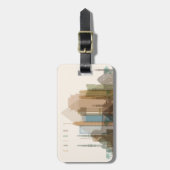 エジプト，カイロ |スカイライン ラゲッジタグ (正面縦)