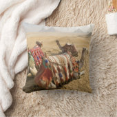 エジプト、カイロ。静止ラクダ クッション (ブランケット)