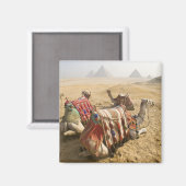 エジプト、カイロ。静止ラクダ マグネット (正面/裏面)