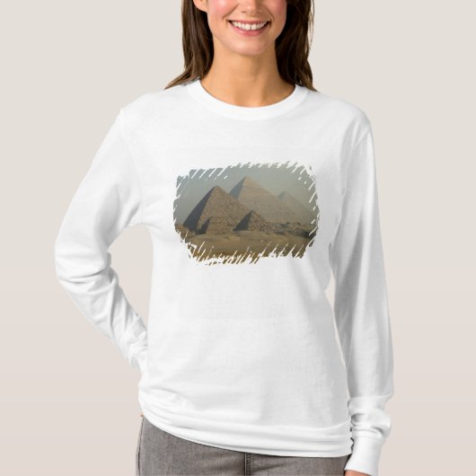 エジプト, ギザ, ギザのピラミッド群, ギザ台地 Tシャツ (正面)