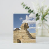 エジプト、ギザ。スフィンクス素晴らしは標高が高い ポストカード (スタンド正面)