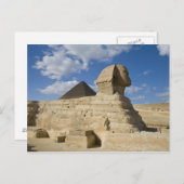 エジプト、ギザ。スフィンクス素晴らしは2より高い ポストカード (正面/裏面)