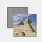 エジプト、ギザ。スフィンクス素晴らしは2より高い マグネット (正面/裏面)