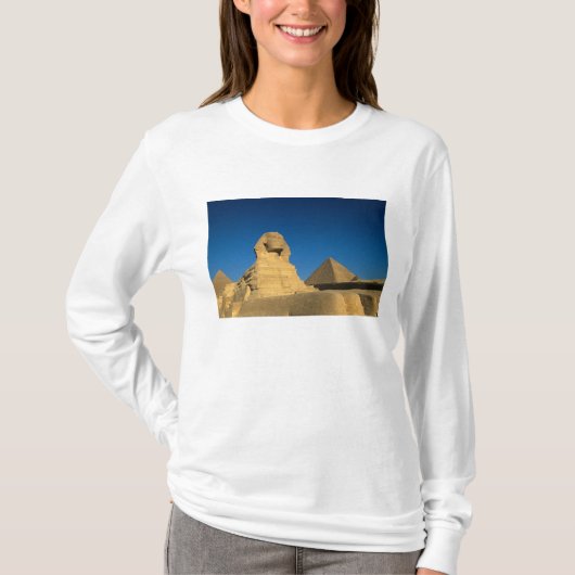 エジプト, ギザ, スフィンクス, 古王国, ユネスコ Tシャツ (正面)
