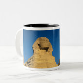 エジプト,ギザ,スフィンクス,旧王国,ユネスコ ツートーンマグカップ (正面左)