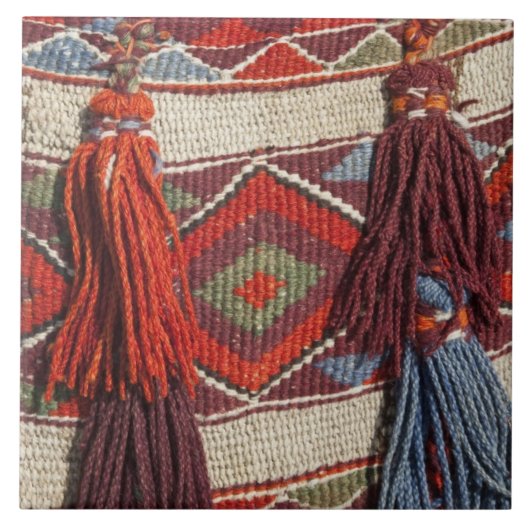 エジプト、ギザ。ピラミッドのラクダ毛布 タイル (正面)