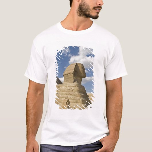 エジプト、ギザ。巨大なスフィンクスが Tシャツ (正面)