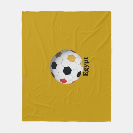 エジプト サッカー フリースブランケット (正面)